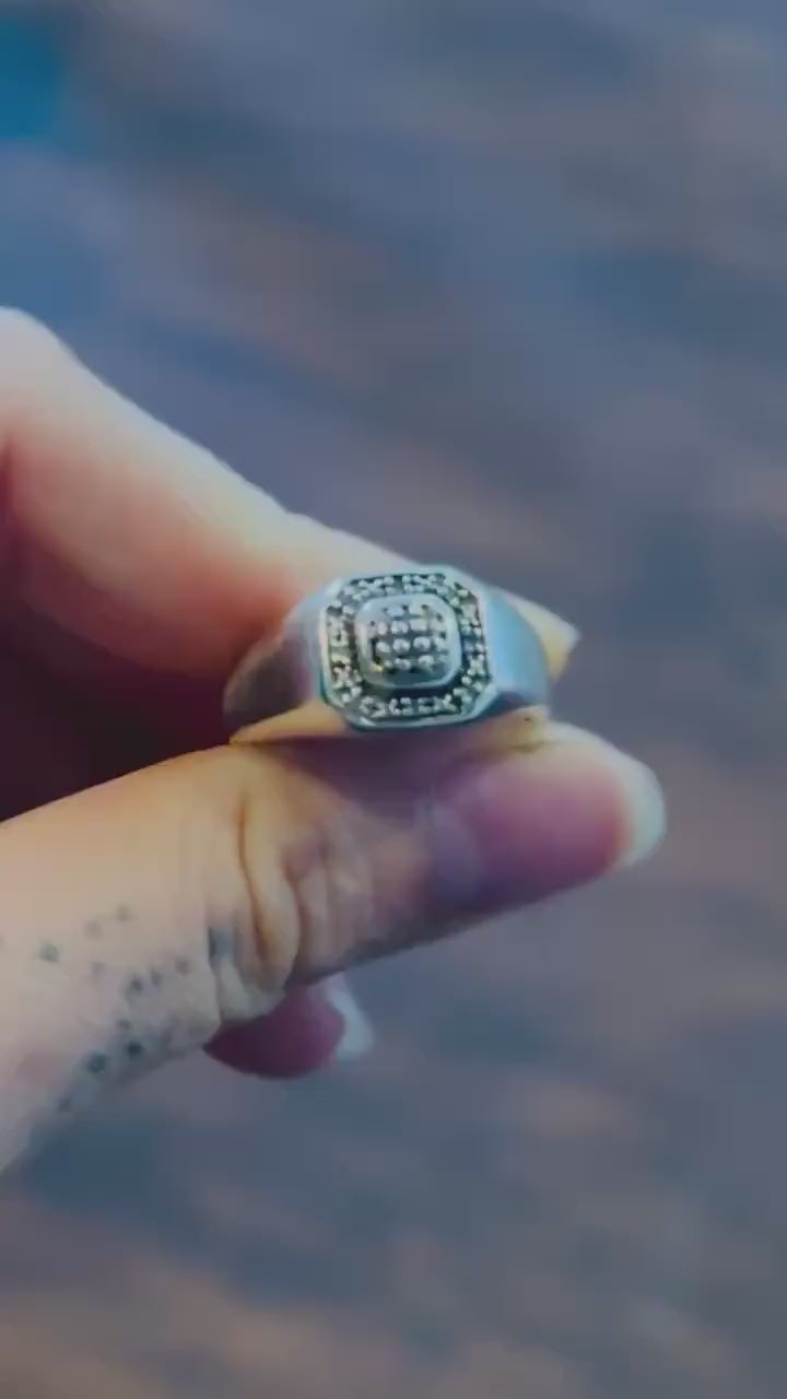 Vintage Diamond Mens Ring size 10