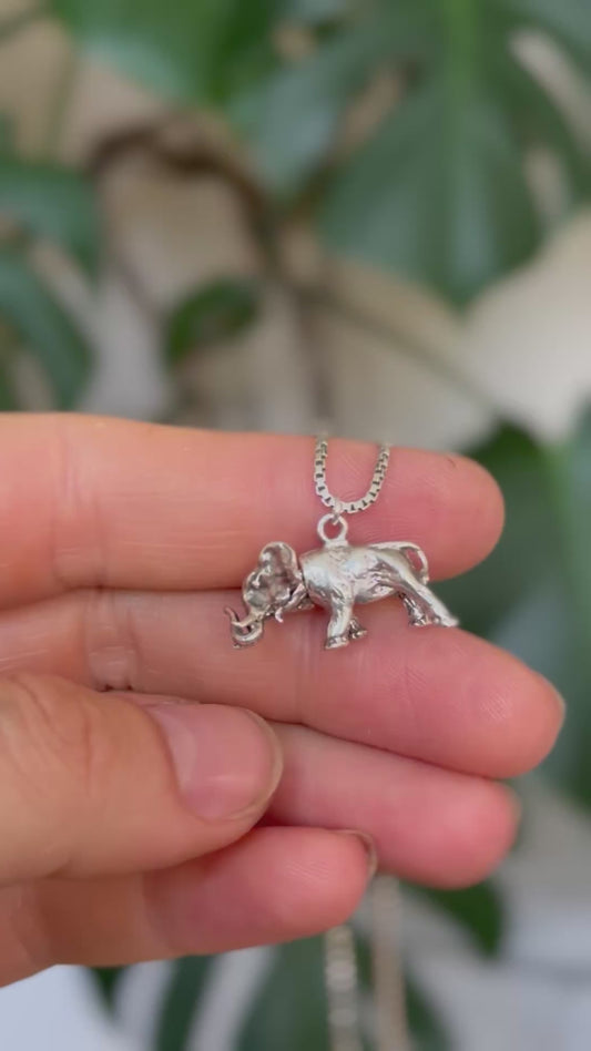Articulating Elephant Necklace