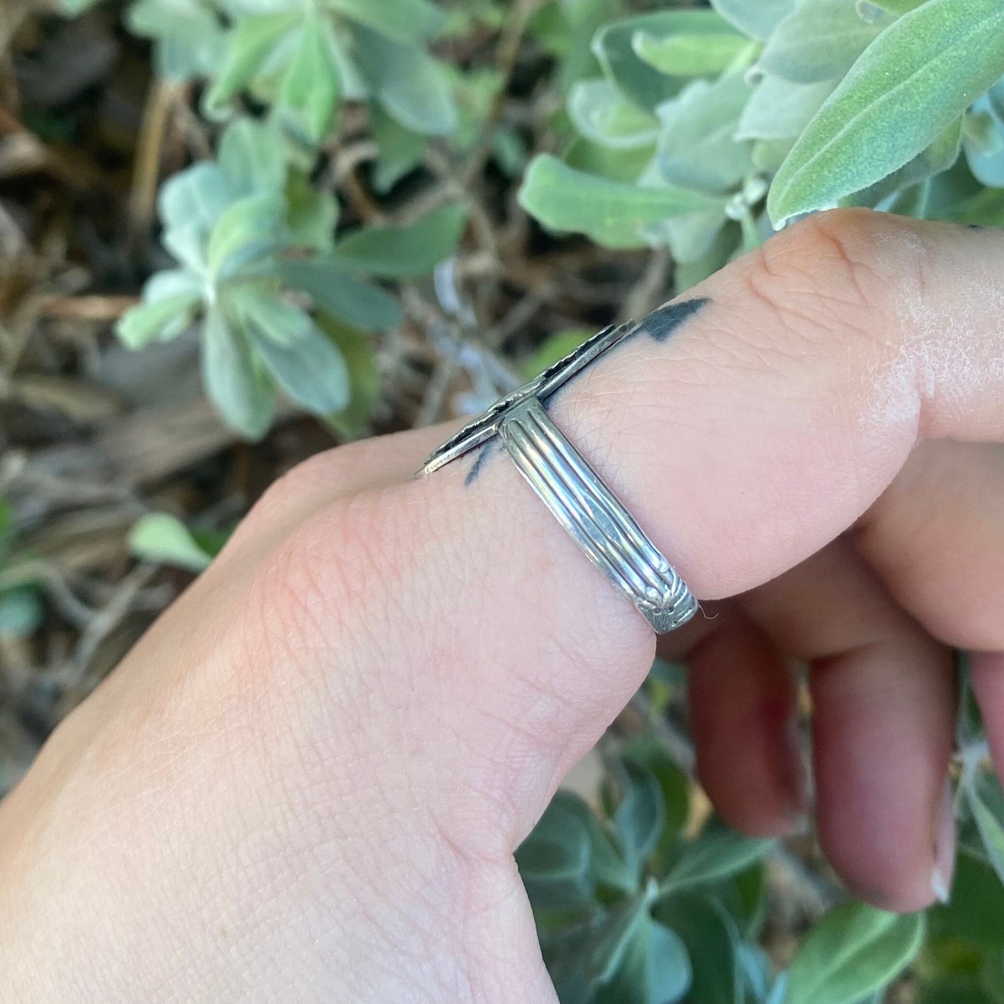 Colorado Evergreen Sterling Silver Ring size 8 • Fern Ring • Plant Ring • Nature Ring • nature lover jewelry