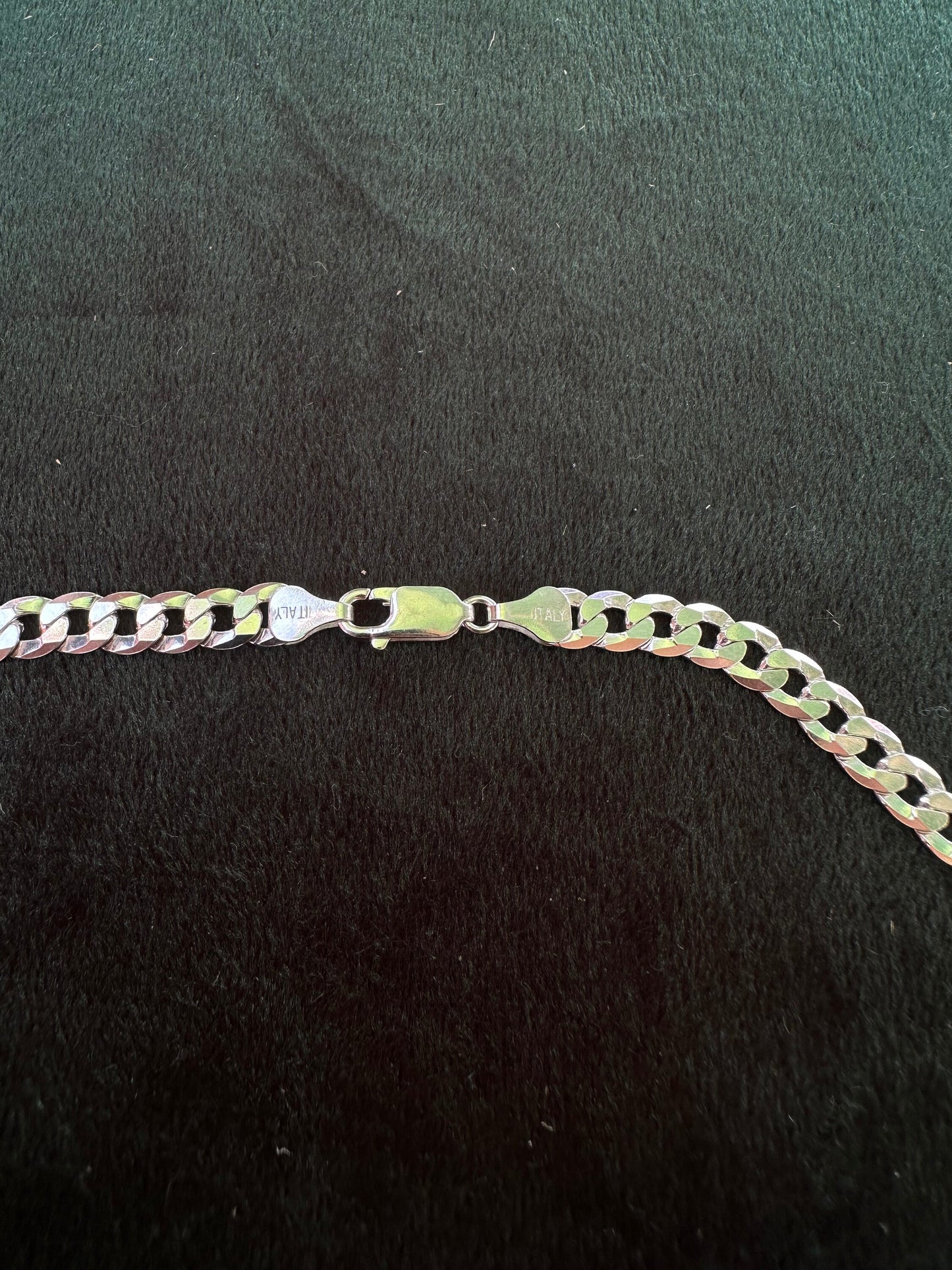 One of Pentacles Italian Curb Chain Choker with Garnet Teardrop